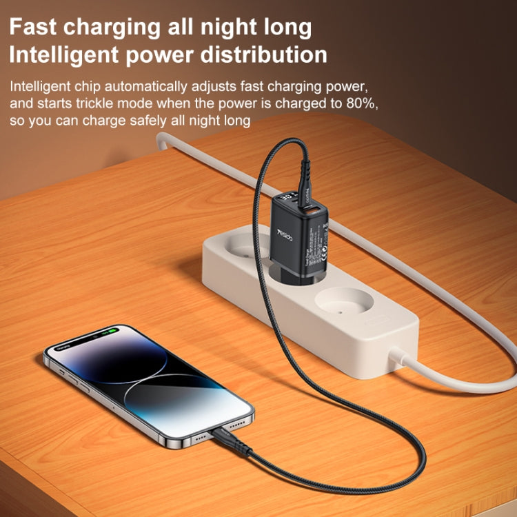 Caricabatterie digitale Yesido YC69 30W USB-C Dual