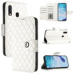 Custodia pelle con texture rombica con cordino per Samsung Galaxy A30s A50s A50