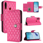 Custodia pelle con texture rombica con cordino per Samsung Galaxy A30s A50s A50