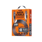 Cavo ricarica rapida USB-C 1,2 m 30W in PVC