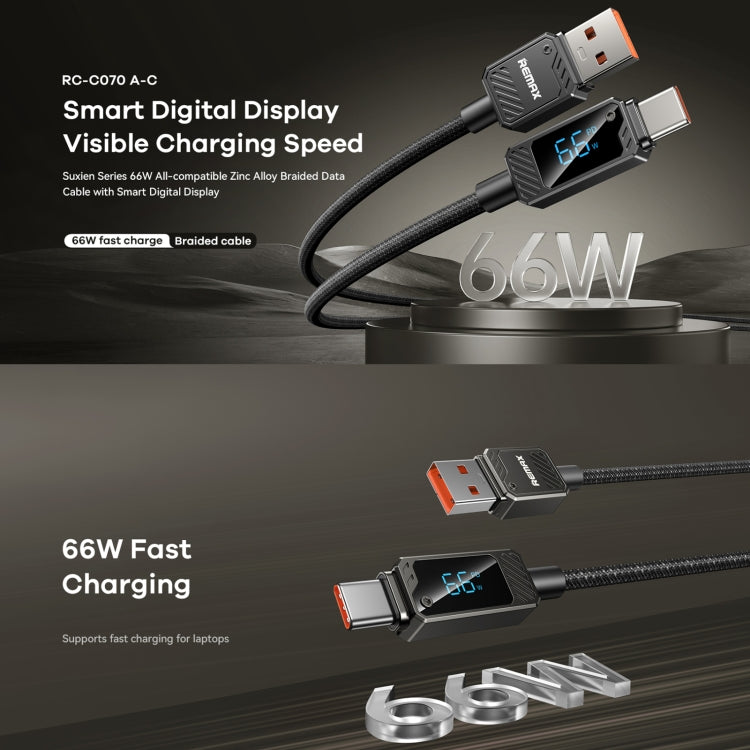 Cavo ricarica rapida USB Type-C 66W 1,2m Remax RC-C070