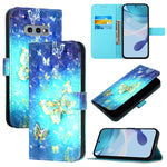 Custodia in pelle con flip orizzontale e pittura 3D per Samsung Galaxy S24 FE 5G