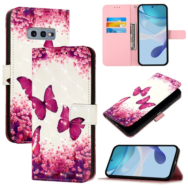 Custodia in pelle con flip orizzontale e pittura 3D per Samsung Galaxy S24 FE 5G