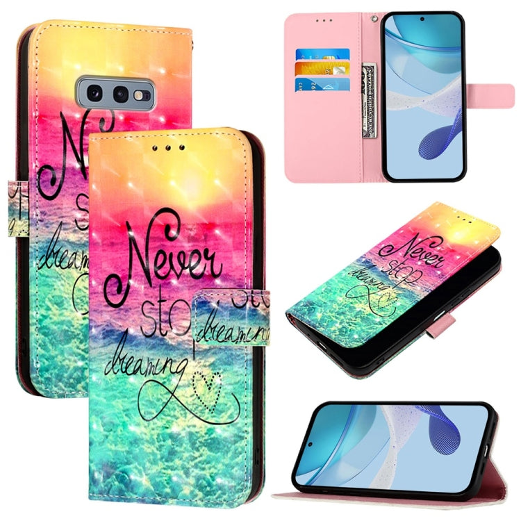 Custodia in pelle con flip orizzontale e pittura 3D per Samsung Galaxy S24 FE 5G