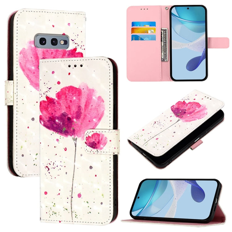 Custodia in pelle con flip orizzontale e pittura 3D per Samsung Galaxy S24 FE 5G