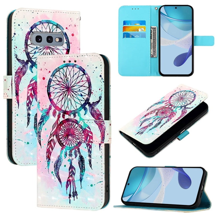 Custodia in pelle con flip orizzontale e pittura 3D per Samsung Galaxy S24 FE 5G