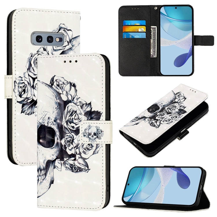 Custodia in pelle con flip orizzontale e pittura 3D per Samsung Galaxy S24 FE 5G