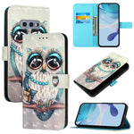 Custodia in pelle con flip orizzontale e pittura 3D per Samsung Galaxy S24 FE 5G