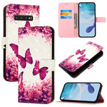 Custodia in pelle con flip orizzontale e pittura 3D per Samsung Galaxy S24 FE 5G
