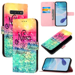 Custodia in pelle con flip orizzontale e pittura 3D per Samsung Galaxy S24 FE 5G