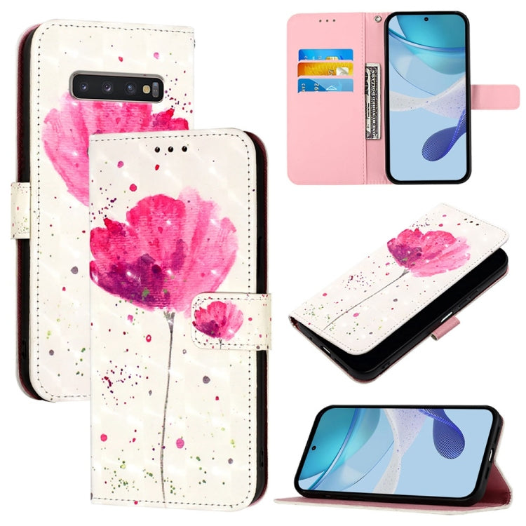 Custodia in pelle con flip orizzontale e pittura 3D per Samsung Galaxy S24 FE 5G
