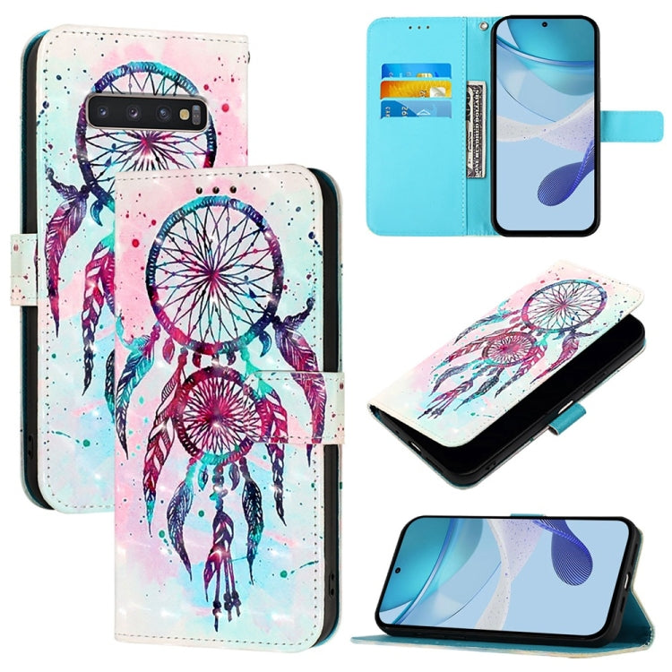 Custodia in pelle con flip orizzontale e pittura 3D per Samsung Galaxy S24 FE 5G