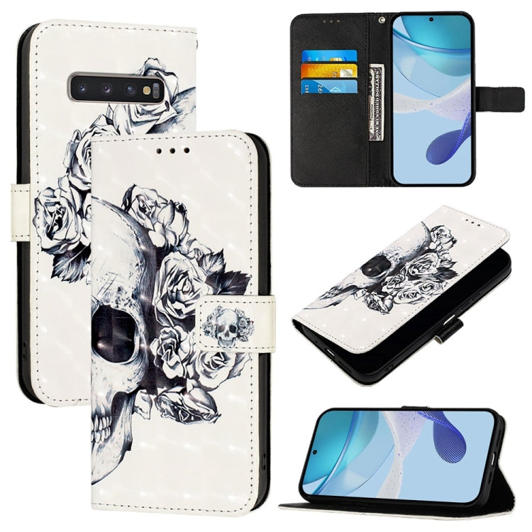 Custodia in pelle con flip orizzontale e pittura 3D per Samsung Galaxy S24 FE 5G