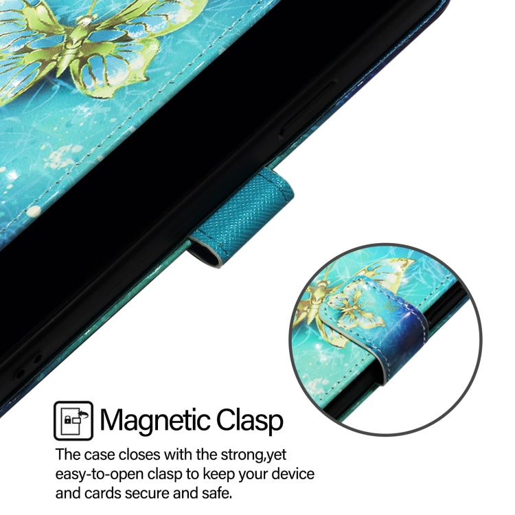 Custodia in pelle con flip orizzontale e pittura 3D per Samsung Galaxy S24 FE 5G