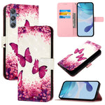 Custodia in pelle con flip orizzontale e pittura 3D per Samsung Galaxy M56 5G