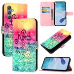 Custodia in pelle con flip orizzontale e pittura 3D per Samsung Galaxy M56 5G