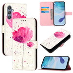 Custodia in pelle con flip orizzontale e pittura 3D per Samsung Galaxy M56 5G