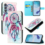 Custodia in pelle con flip orizzontale e pittura 3D per Samsung Galaxy M56 5G