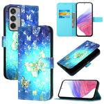 Custodia in pelle con flip orizzontale e pittura 3D per Samsung Galaxy M56 5G