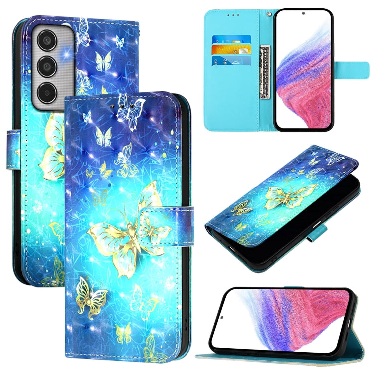 Custodia in pelle con flip orizzontale e pittura 3D per Samsung Galaxy M56 5G