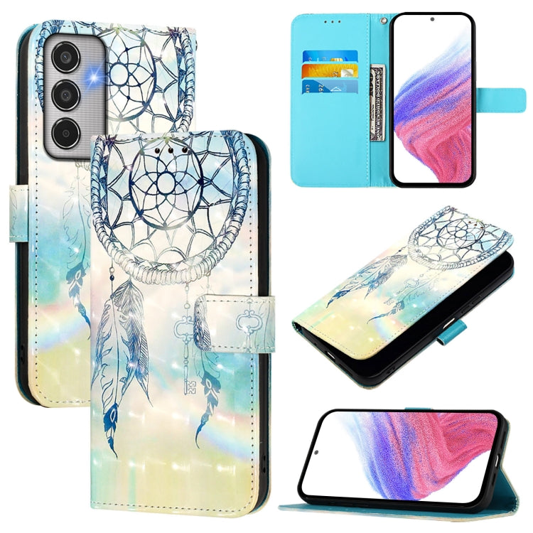Custodia in pelle con flip orizzontale e pittura 3D per Samsung Galaxy M56 5G