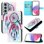 Custodia in pelle con flip orizzontale e pittura 3D per Samsung Galaxy M56 5G
