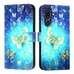 Custodia in pelle con flip orizzontale e pittura 3D per Samsung Galaxy M56 5G
