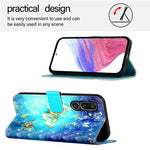 Custodia in pelle con flip orizzontale e pittura 3D per Samsung Galaxy M56 5G