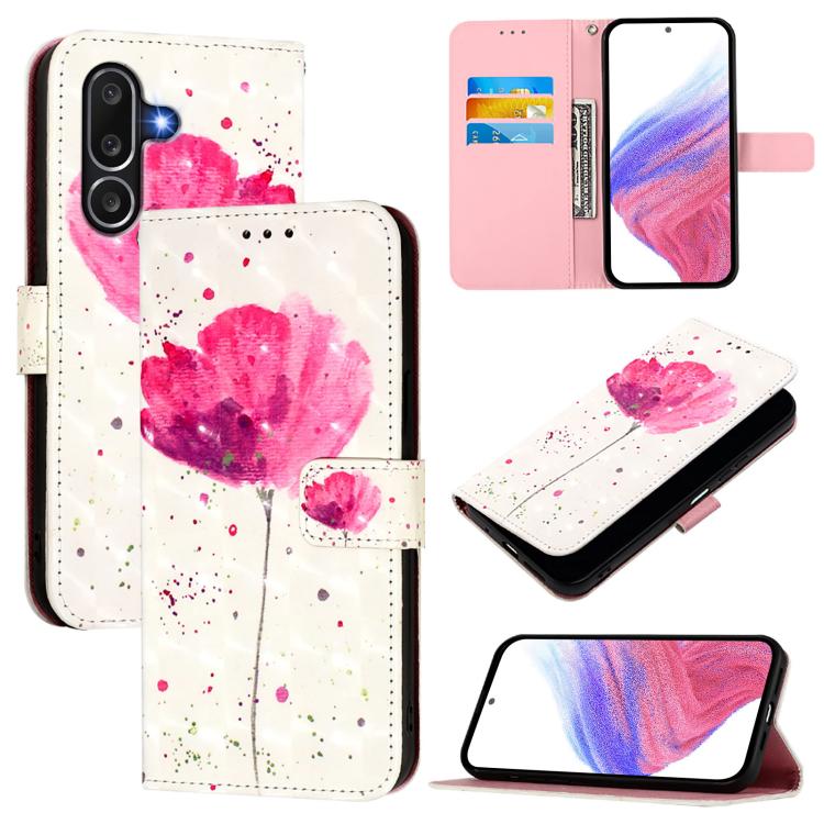 Custodia in pelle con flip orizzontale e pittura 3D per Samsung Galaxy M56 5G