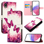 Custodia in pelle con vibrazione orizzontale per Samsung Galaxy A24 4G