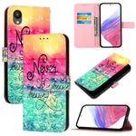 Custodia in pelle con vibrazione orizzontale per Samsung Galaxy A24 4G
