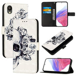 Custodia in pelle con vibrazione orizzontale per Samsung Galaxy A24 4G