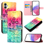 Custodia in pelle con vibrazione orizzontale per Samsung Galaxy A24 4G