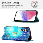 Custodia in pelle con vibrazione orizzontale per Samsung Galaxy A24 4G