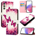 Custodia in pelle con vibrazione orizzontale per Samsung Galaxy A24 4G