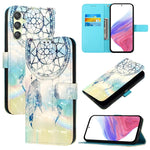 Custodia in pelle con vibrazione orizzontale per Samsung Galaxy A24 4G