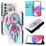 Custodia in pelle con vibrazione orizzontale per Samsung Galaxy A24 4G