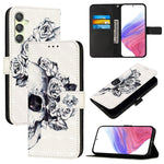 Custodia in pelle con vibrazione orizzontale per Samsung Galaxy A24 4G