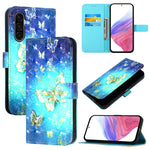 Custodia in pelle con vibrazione orizzontale per Samsung Galaxy A27 5G