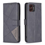 Custodia in pelle con trama a rombo e fibbia magnetica per Samsung Galaxy XCover