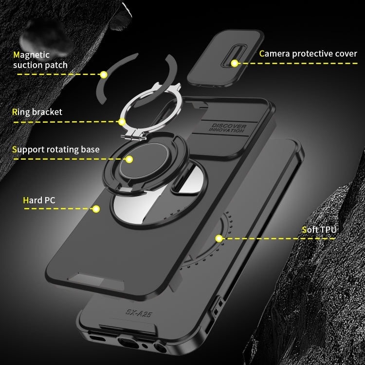 Custodia con supporto ad anello scorrevole per Samsung Galaxy A23 5G