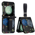 Custodia a copertura totale con motivo in rilievo per Galaxy Z Flip8 5G con