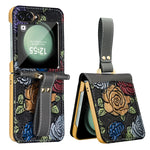 Custodia a copertura totale con motivo in rilievo per Galaxy Z Flip8 5G con