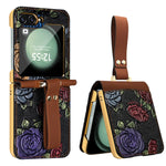 Custodia a copertura totale con motivo in rilievo per Galaxy Z Flip8 5G con