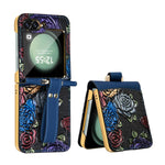 Custodia a copertura totale con motivo in rilievo per Galaxy Z Flip8 5G con