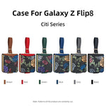 Custodia a copertura totale con motivo in rilievo per Galaxy Z Flip8 5G con