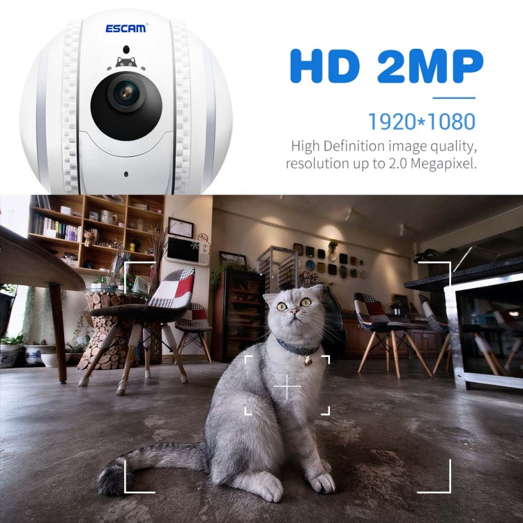 ESCAM QF011 Telecamera robot per animali domestici 2MP