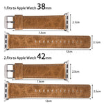 Cinturino in pelle cerata per Apple Watch 38-44mm