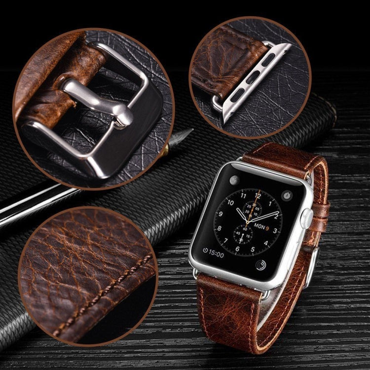 Cinturino in pelle cerata per Apple Watch 38-44mm