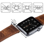 Cinturino in pelle cerata per Apple Watch 38-44mm